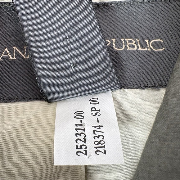 Vintage Y2K Banana Republic Water Resistant Mac Jacket Coat Cotton Green Size M - Picture 7 of 11